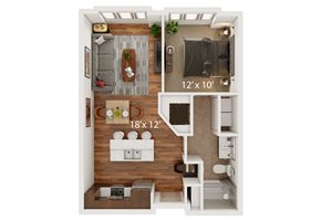 The Porter Brewers Hill B Floor Plan